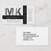 Stadsgrunge Design Paars en Tan Visitekaartje (Voorkant / Achterkant)