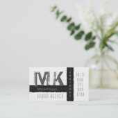 Stadsgrunge Design Paars en Tan Visitekaartje (Staand voorkant)