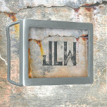 Stadsgrunge Rusty Grey Stylish Gesp<br><div class="desc">De architectonische details van roestkleurige,  grijze betonwand met gouden gele,  grijze,  zwarte en donkergrijze grijs maakten deze stijlvolle abstracte riem met zijn industriële,  ondoordachte stedelijke aantrekkingskracht. Verfijnde en stijlvolle bruidsschat,  op maat van initialen. Dit afbeelding is originele straatfotografie van JLW_PHOTOGRAPHY.</div>