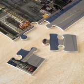 Stadshal op een vrijheidsplein in Novi Sad Legpuzzel (Zijkant)