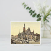 Stadshal uit het oosten, Breslau, Silezië, Duitsla Briefkaart (Staand voorkant)
