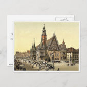 Stadshal uit het oosten, Breslau, Silezië, Duitsla Briefkaart (Voorkant / Achterkant)