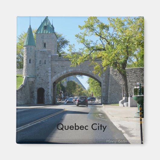 Stadsingang Quebec City Magneet (Voorkant)