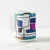 "Stadskaart" Abstract ontwerp-Mok Koffiemok (Voorkant links)