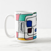 "Stadskaart" Abstract ontwerp-Mok Koffiemok (Links)