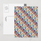 "Stadskaart" Afbeelding Abstract Briefkaart (Voorkant / Achterkant)