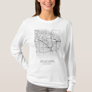Stadskaart Anaheim T-shirt