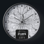Stadskaart Atlanta<br><div class="desc">Een leuke wandklok met een top-down straatkaart die de prachtige stad Atlanta,  Georgia,  voorstelt.</div>