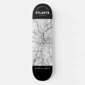 Stadskaart Atlanta Persoonlijk Skateboard (Voorkant)