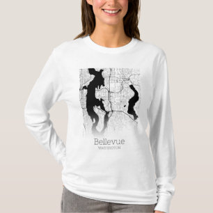 Stadskaart Bellevue T-shirt