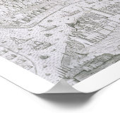 Stadskaart Constantinopel, Turkije, c.1650 (engrav Poster (Hoek)