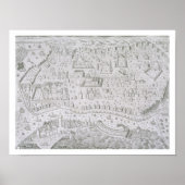 Stadskaart Constantinopel, Turkije, c.1650 (engrav Poster (Voorkant)