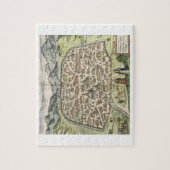 Stadskaart Damascus, Syrië, 1620 (graving) Legpuzzel (Verticaal)