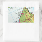 Stadskaart Dubai Rechthoekige Sticker (Tas)