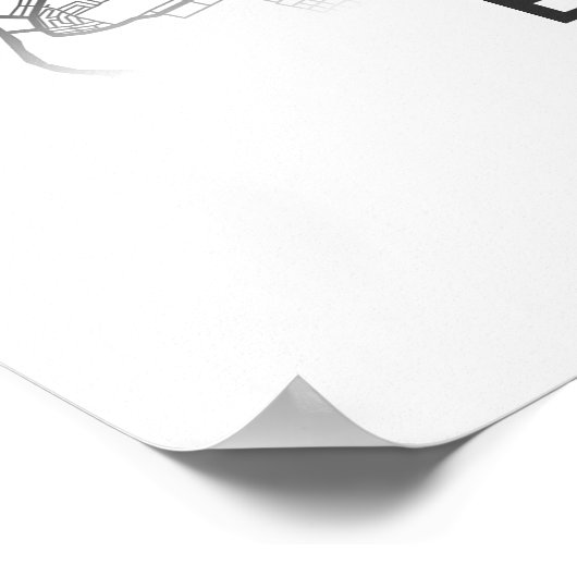 Stadskaart El Paso Poster (Hoek)