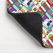 "Stadskaart" Getuigd Abstract Design Mousepad Muismat (Hoek)