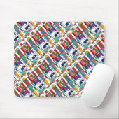 "Stadskaart" Getuigd Abstract Design Mousepad Muismat (Met muis)