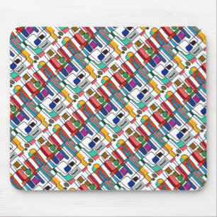 "Stadskaart" Getuigd Abstract Design Mousepad Muismat