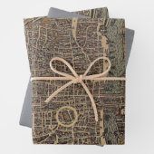  stadskaart inpakpapier vel (In situ)