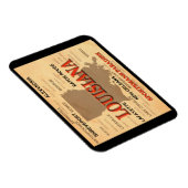 Stadskaart Louisiana en Towns State Pride Magneet (Rechterzijde)