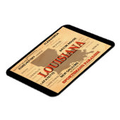 Stadskaart Louisiana en Towns State Pride Magneet (Linkerzijde)