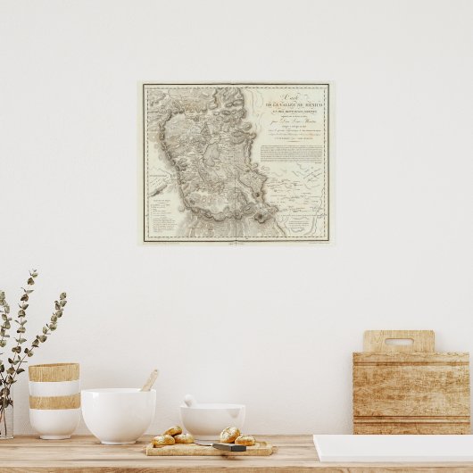 Stadskaart Mexico Poster (Keuken)