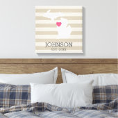 Stadskaart Michigan Home State - Aangepast huwelij Canvas Afdruk (Insitu (Slaapkamer))