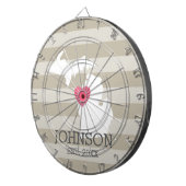 Stadskaart Michigan Home State - Aangepast huwelij Dartbord (Voorkant Rechts)