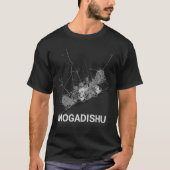 Stadskaart Mogadishu (GROTE AFDRUKKING) T-shirt (Voorkant)
