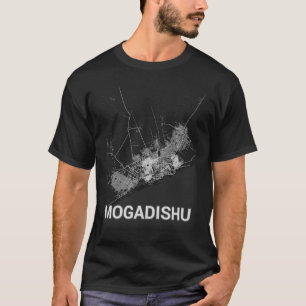 Stadskaart Mogadishu (GROTE AFDRUKKING) T-shirt