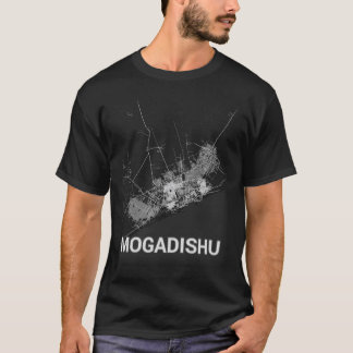 Stadskaart Mogadishu (GROTE AFDRUKKING) T-shirt