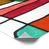 "Stadskaart" Ontwerp van Carolyn Fagg Poster (Hoek)