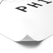 Stadskaart Philadelphia Poster (Hoek)