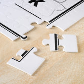 Stadskaart Reykjavik IJsland | Minimale mod-kunst Legpuzzel (Zijkant)