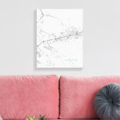 Stadskaart Sarajevo Canvas Afdruk (Insitu (Woonkamer))