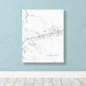 Stadskaart Sarajevo Canvas Afdruk (Insitu (Houten vloer))