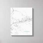 Stadskaart Sarajevo Canvas Afdruk (Voorkant)