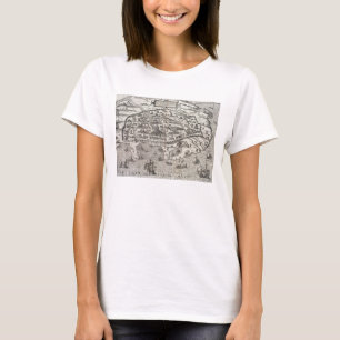 Stadskaart van Alexandrië in Egypte, c.1625 (grav T-shirt
