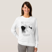 Stadskaart van Bellingham T-shirt (Voorkant volledig)