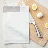 Stadskaart van het thuissilhouet theedoek (Quarter Fold)