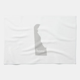 Stadskaart van het thuissilhouet theedoek