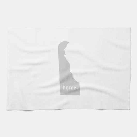 Stadskaart van het thuissilhouet theedoek (Horizontaal)