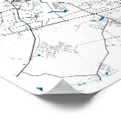 Stadskaart van Minsk Poster (Hoek)