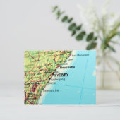 Stadskaart van Sydney in Australië Briefkaart (Staand voorkant)