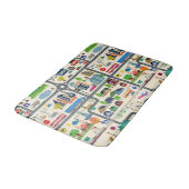 Stadskaartpatroon Badmat (Gekanteld)