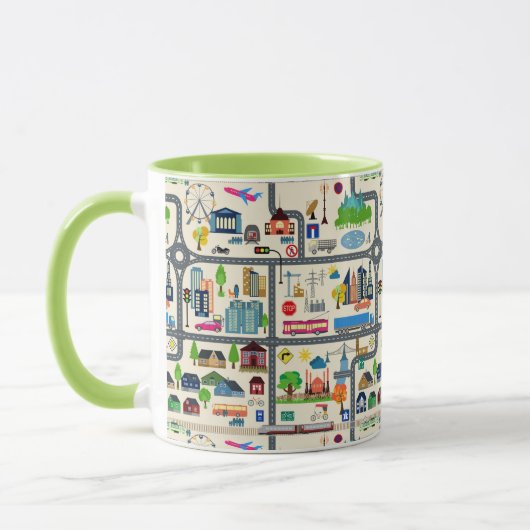 Stadskaartpatroon Mok (Links)