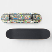 Stadskaartpatroon Skateboard (Horizontaal)
