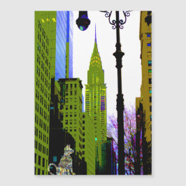 Stadskat NYC Glitterende Artistieke Pretmagneet