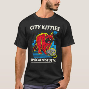 StadsKatten Apocalypse Pets Raccoon Opossum Class T-shirt