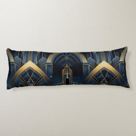 Stadskerk in Art Deco Lichaamskussen